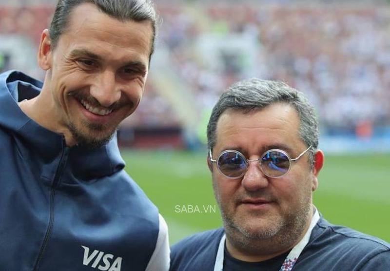 Raiola cực kỳ thân thiết với Ibrahimovic