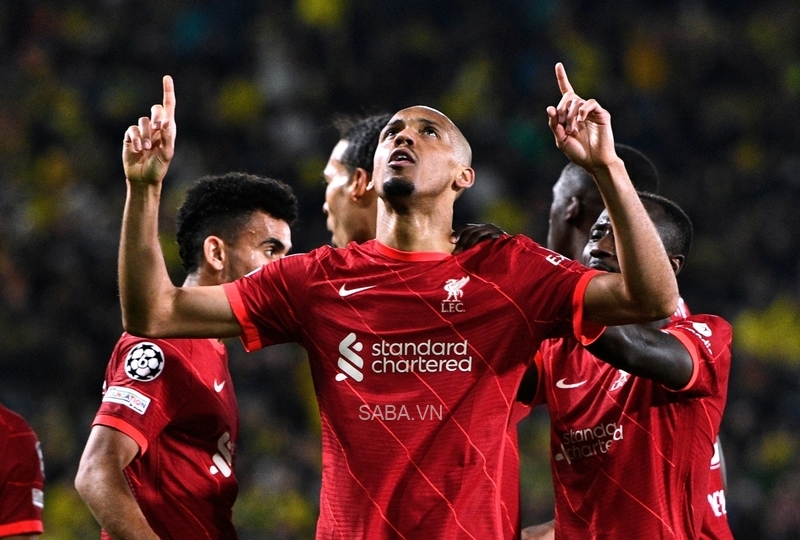 Fabinho giúp Liverpool tái lập thế dẫn bàn tại trận bán kết