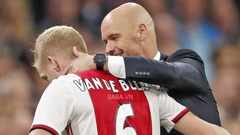 Donny van de Beek là học trò cưng của Ten Hag tại Ajax