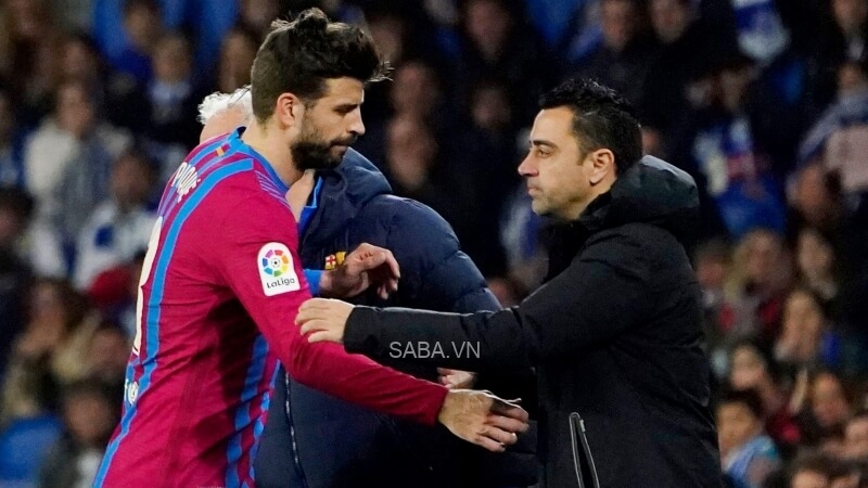 Có thể thấy Xavi không còn tin tưởng Pique nữa