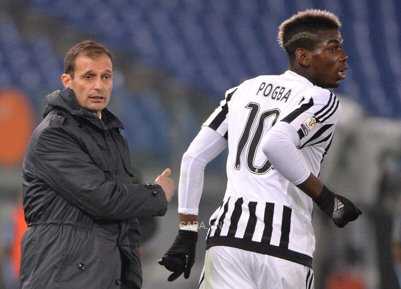 Pogba sẽ có lần thứ 2 được làm việc với HLV Max Allegri