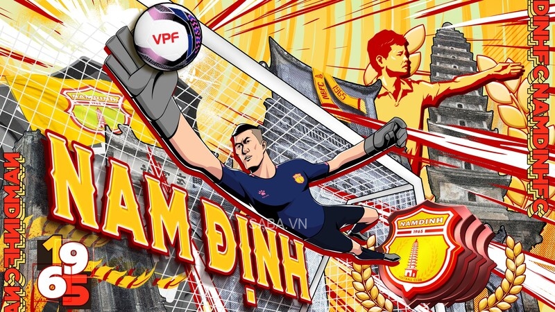 Thủ thành Đinh Xuân Việt có năm thứ 3 liên tiếp góp mặt trong trailer của V-League