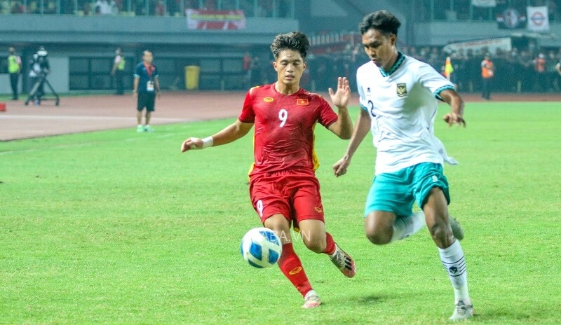 U19 Việt Nam dễ đuối sức. (Ảnh: AFF)