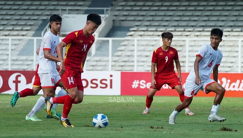 U19 Việt Nam thắng thuyết phục U19 Philippines. (Ảnh: VFF)