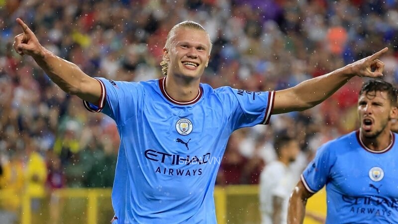 Haaland ghi bàn ngay trong lần ra mắt Man City