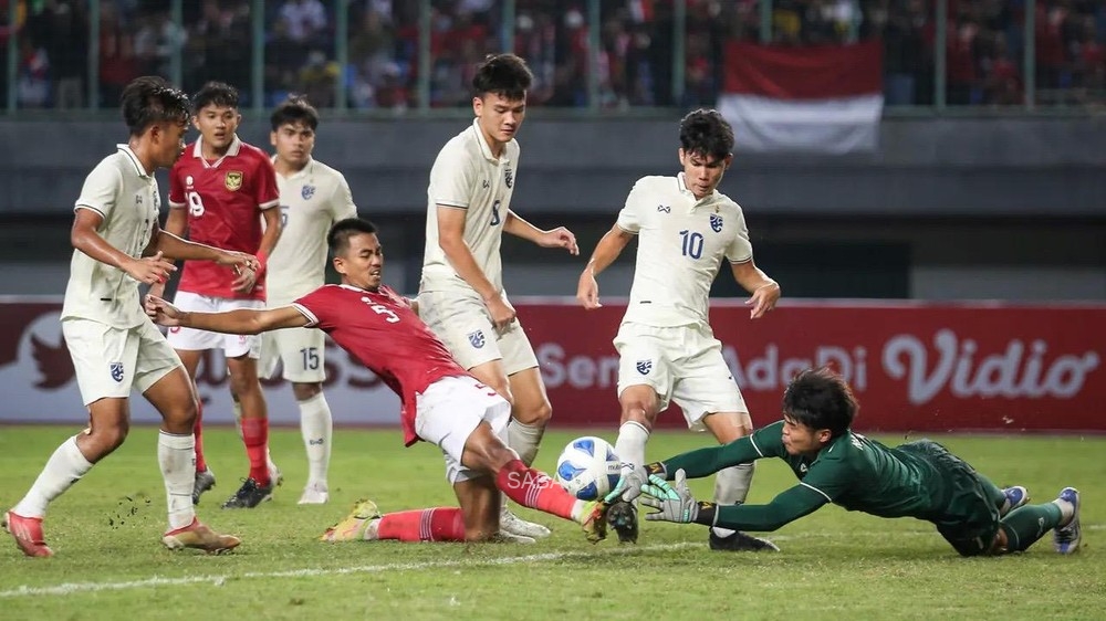 U19 Indonesia thi đấu tốt hơn trong hiệp một