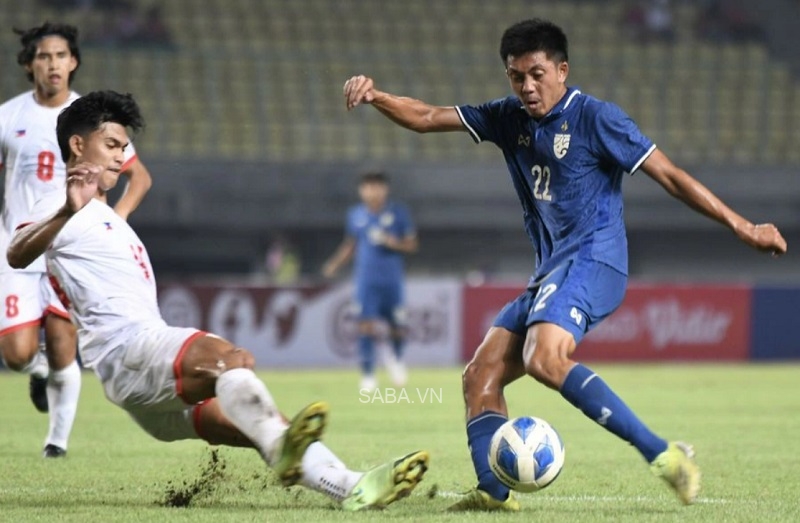 U19 Thái Lan chật vật giành 3 điểm trước U19 Philippines