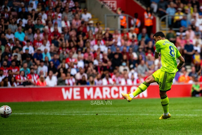 Bruno Fernandes mang về bàn thắng duy nhất của trận đấu