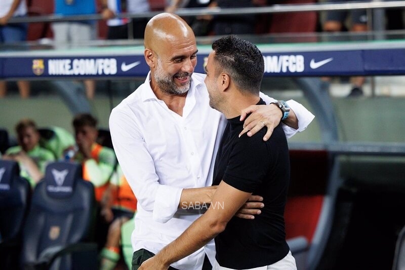 Pep vừa chạm trán người học trò cũ Xavi 