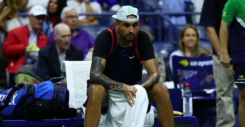 Kyrgios rất buồn.