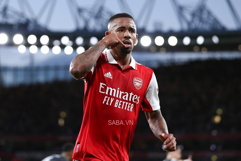 Gabriel Jesus thăng hoa trong màu áo Arsenal 