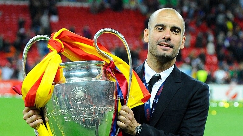 Pep giành Champions League cùng với Barcelona