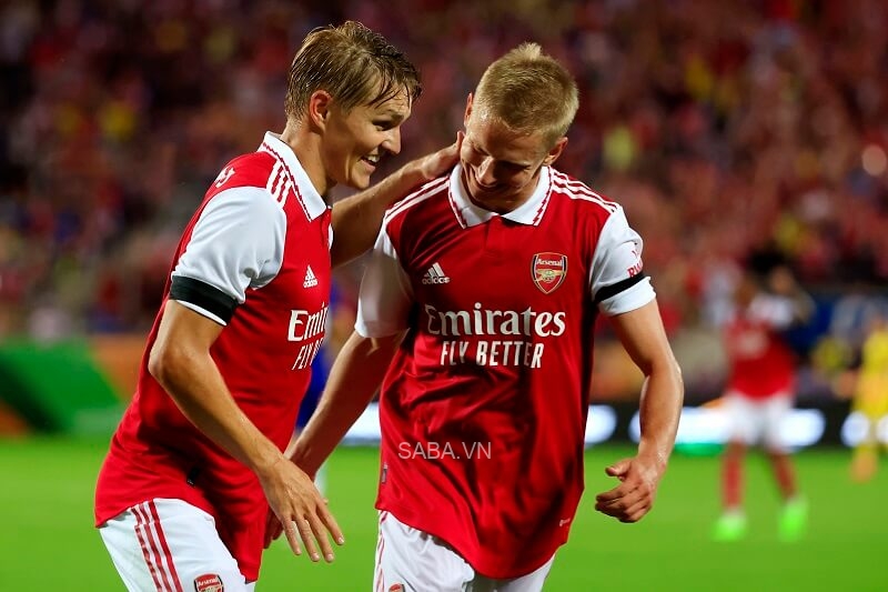 Odegaard và Zinchenko đều đóng vai trò quan trọng trong đội hình Pháo thủ