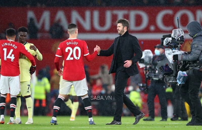 Carrick khi còn huấn luyện Man Utd