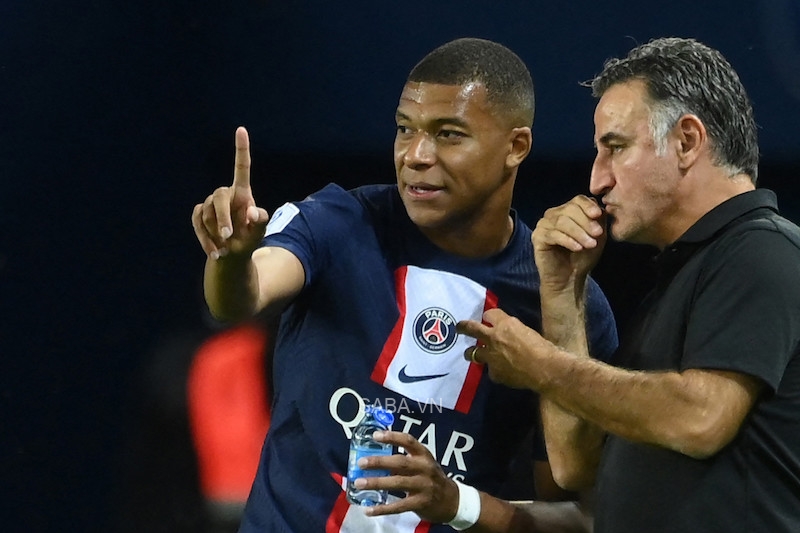 Mbappe không vui với cách sắp xếp của HLV Galtier