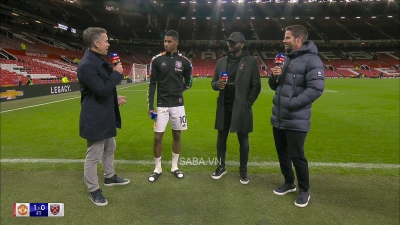 Marcus Rashford trả lời Sky Sports sau trận đấu