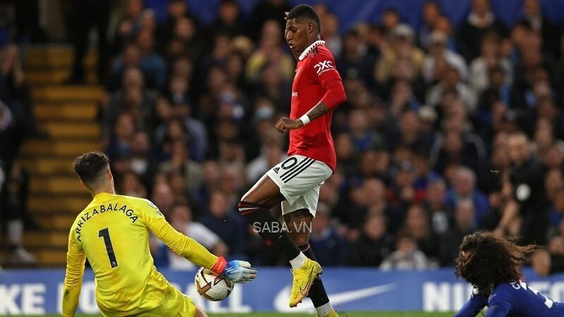 Rashford đã không thể đưa được bóng vào lưới Chelsea