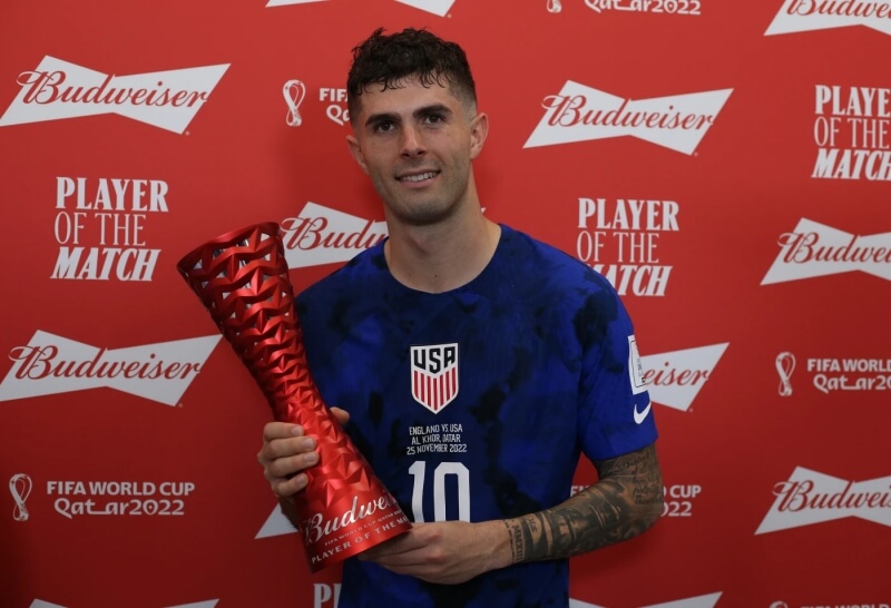 Pulisic là cầu thủ hay nhất ở trận gặp Anh