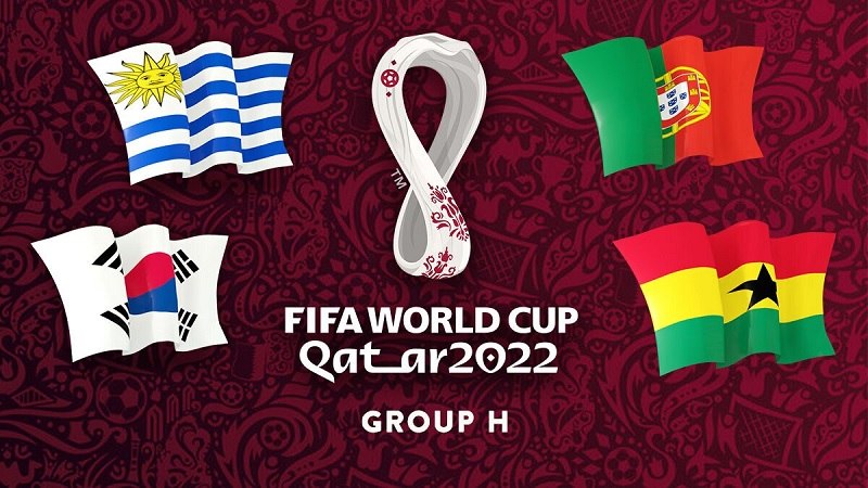 ĐT Bồ Đào Nha nằm ở bảng H tại World Cup 2022