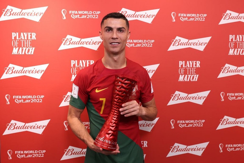 Ronaldo được vinh danh sau trận đấu vừa qua