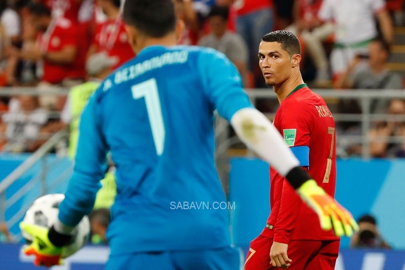 Ronaldo đã bị Beiranvand khuất phục từ khoảng cách 11m tại World Cup 2018