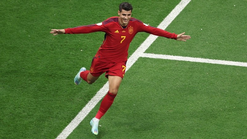 Morata ghi bàn thắng mở tỷ số cho Tây Ban Nha