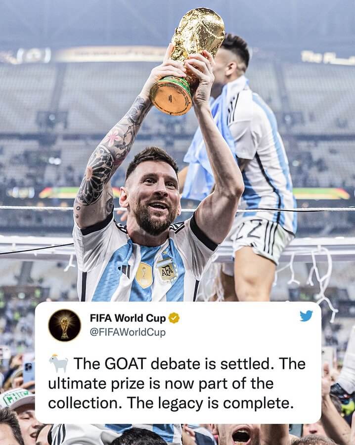 Dòng tweet của FIFA.