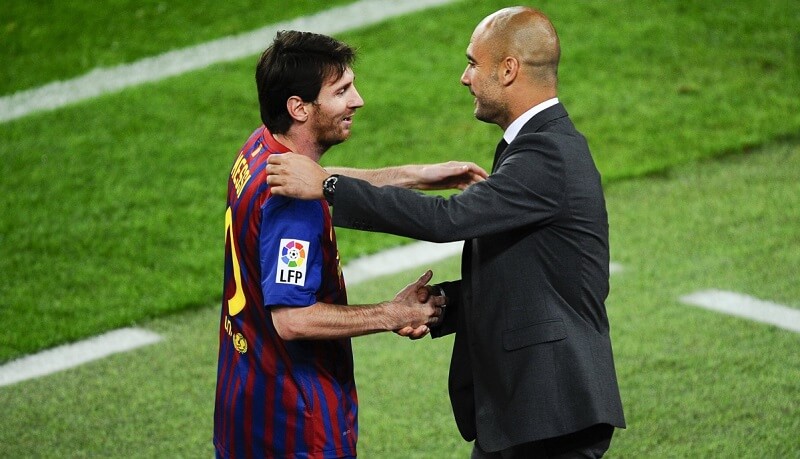 Trong mắt Pep, Messi luôn là số một.