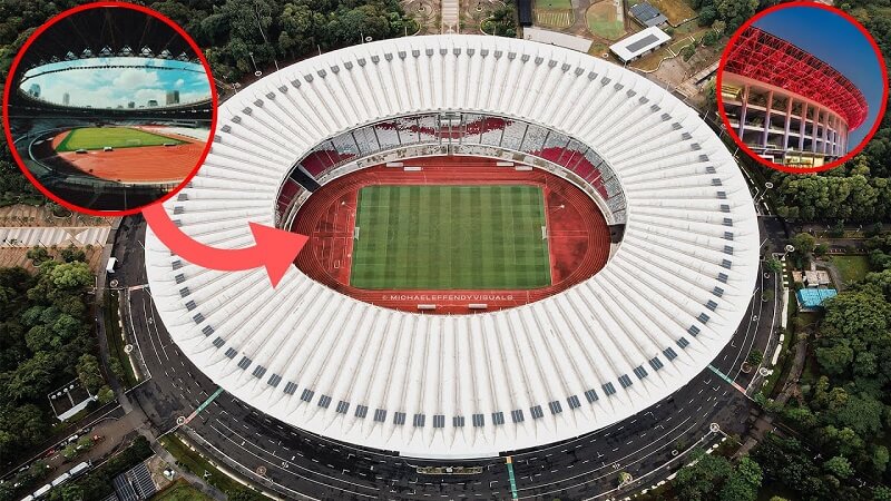 Chảo lửa Gelora Bung Karno.