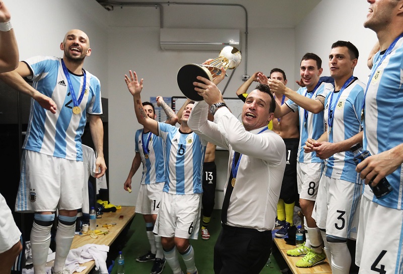 Giustozzi từng giúp futsal Argentina vô địch World Cup