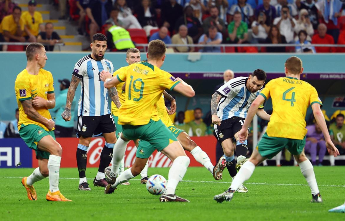 Messi ghi bàn thắng đầu tiên tại vòng knock-out World Cup