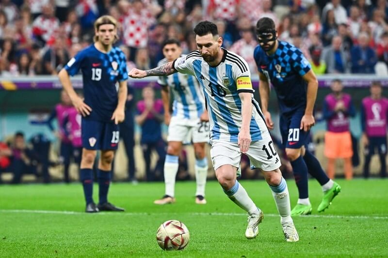 Messi đã có 3 bàn bằng phạt đền tại World Cup 2022