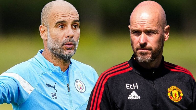 Hồi đầu mùa, Pep đã hạ Erik ten Hag.