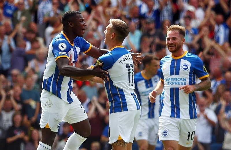 Caicedo đá chính ở 19/20 trận của Brighton mùa này tại Premier League