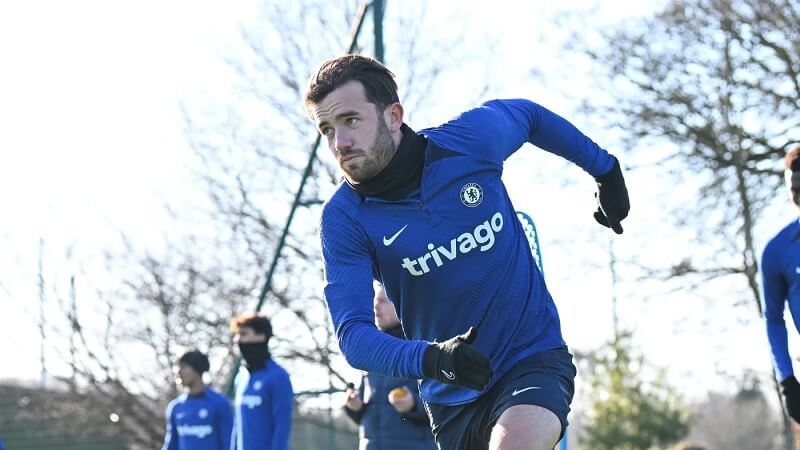 Ben Chilwell cũng xuất hiện trong buổi tập mới nhất