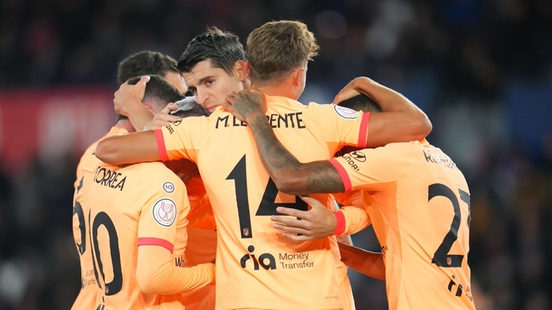 Atletico Madrid tiến vào tứ kết cúp nhà Vua