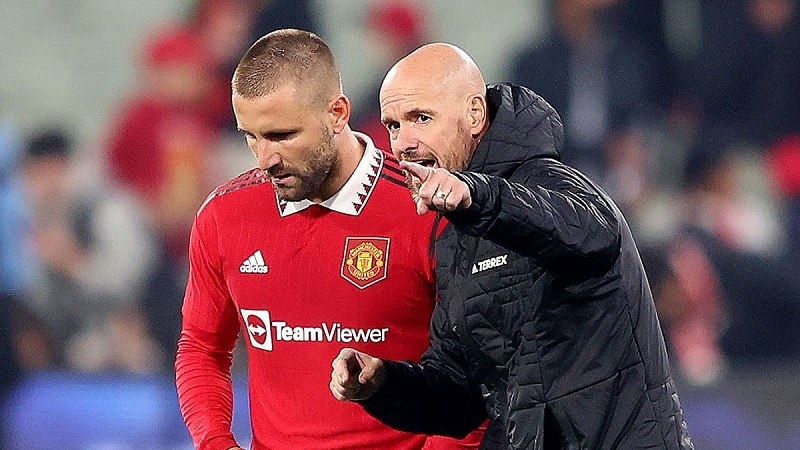 Ten Hag tin tưởng trọng trách mới của Luke Shaw