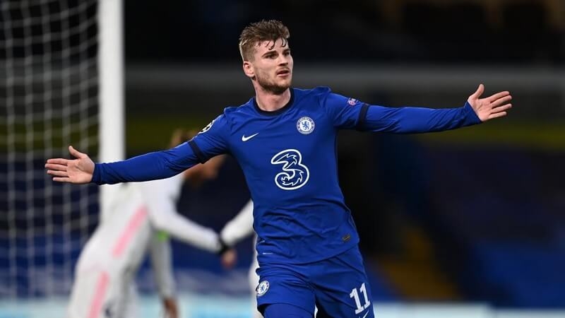 Timo Werner từng có thời gian thăng trầm tại Chelsea