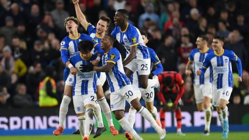 Brighton hiện xếp trên cả Liverpool, Chelsea