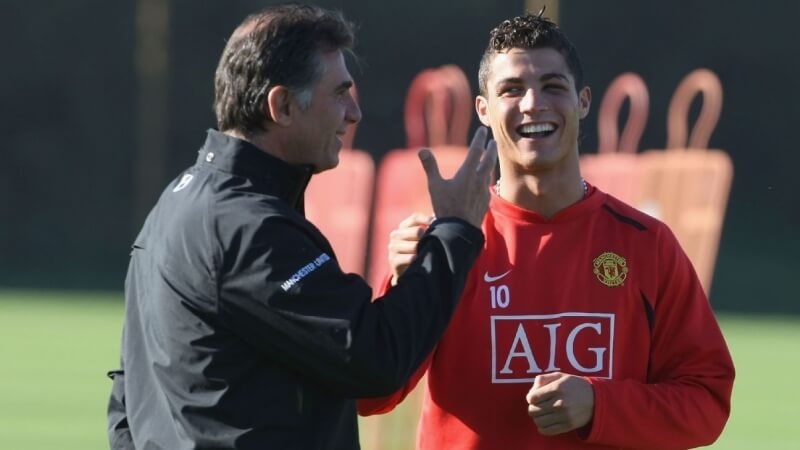 Queiroz là thầy Ronaldo ở Man Utd và Bồ Đào Nha