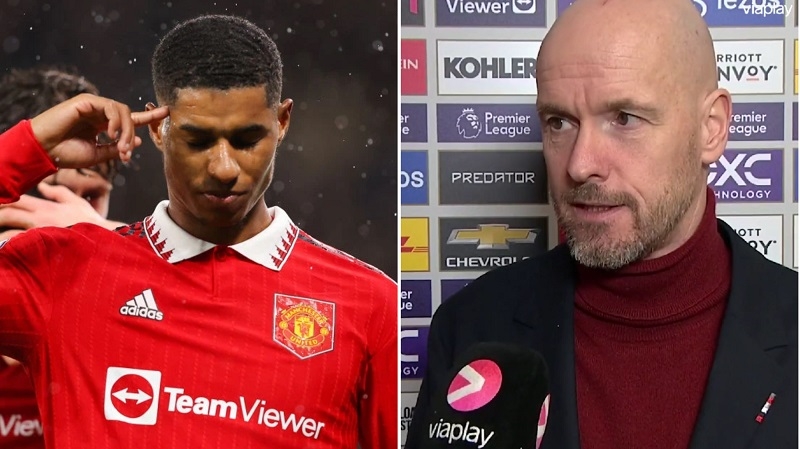 Ten Hag khẳng định Rashford đá tiền đạo phải được