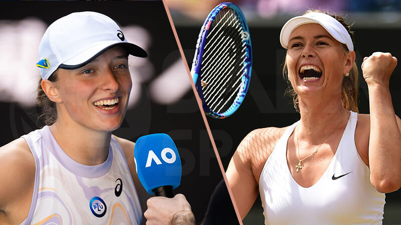 “Sharapova và Swiatek có nhiều điểm tương đồng”