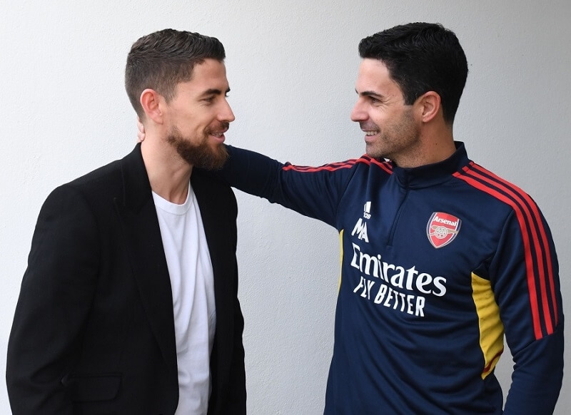 Jorginho sẽ làm việc cùng Arteta tại Arsenal