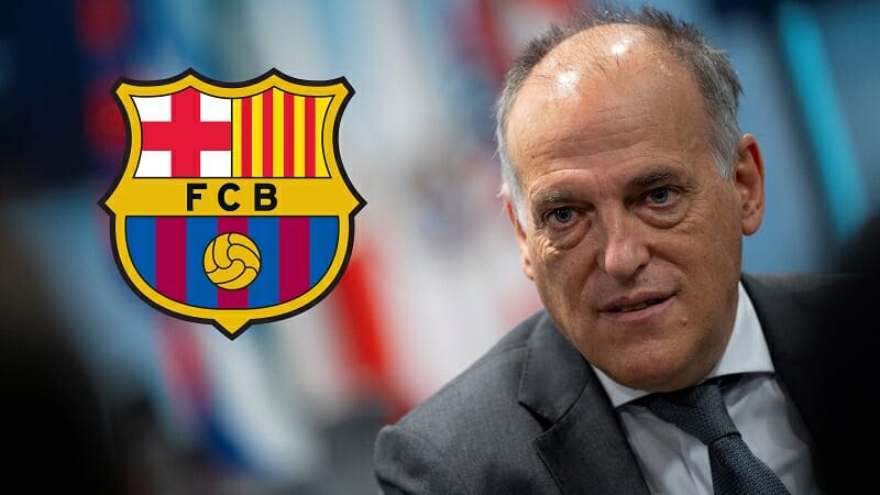 Tebas cảnh báo Barca có nguy cơ xuống hạng