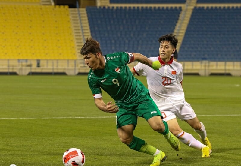 U23 Việt Nam thể hiện sự non nớt trước U23 Iraq