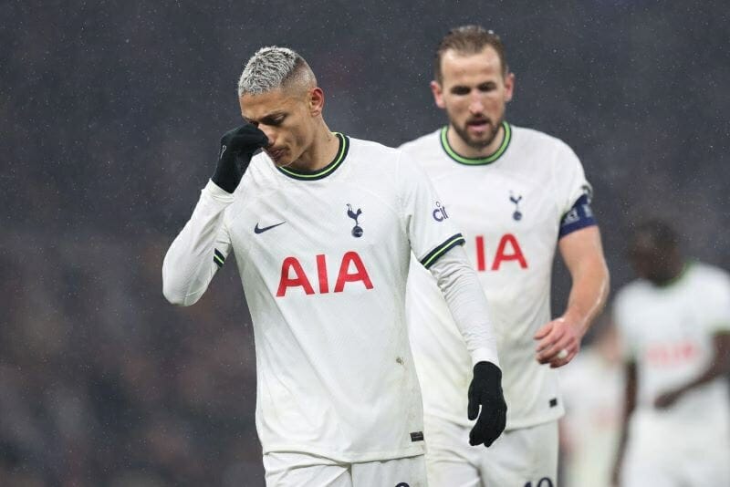 Spurs không duy trì đủ áp lực tấn công dù đã đưa Richarlison vào sân ở hiệp 2