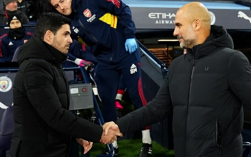 Arteta và Pep đang cạnh tranh cho danh hiệu Premier League