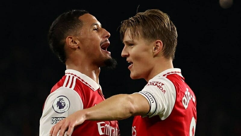 Saliba và Odegaard là trụ cột của Pháo thủ