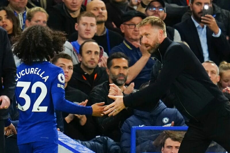 Potter và Cucurella là những người bị chỉ trích rất nhiều kể từ khi rời Brighton đến Chelsea