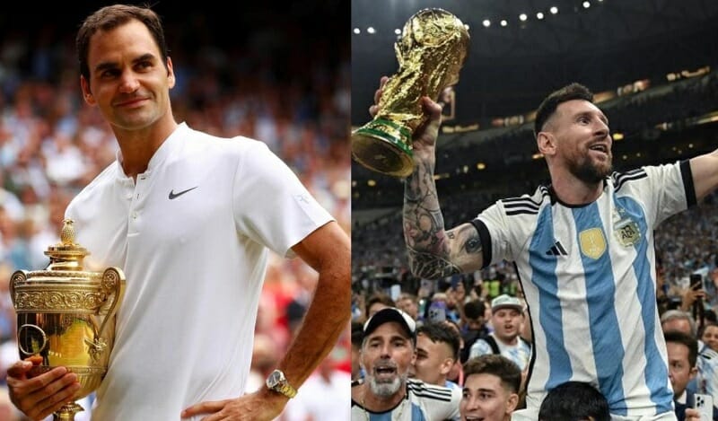 Federer ca ngợi Messi.